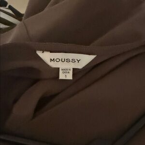 Moussy Elegant Brown Fabric